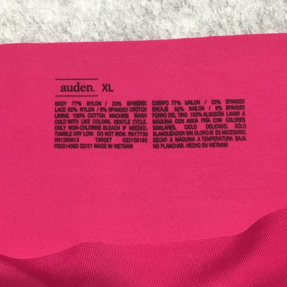 Auden Women's 3 pack Hipster Underwear XL Lace Accents Pink Peach Brown - Picture 4 of 10